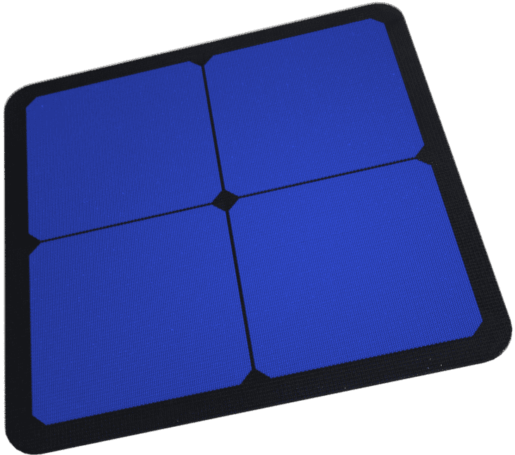 3D illustration of a 4 x 4 solar panel.